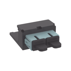 Módulo Acoplador SC Duplex, para Fibra Óptica Multimodo OM3/OM4, Tipo Mini-Com, Color Aqua