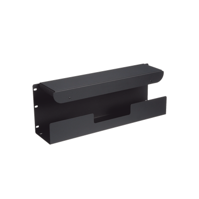 Accesorio Pasacables Para Rack Estándar de 19 in, 4 UR, Capacidad de 260 Cables Cat6, 4.5 in de Profundidad, Color Negro