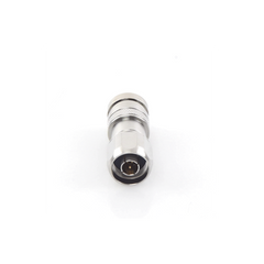 Conector N Macho de Compresion, en linea para LMR-400, CNT-400, RG-8/U, RF-400, Plata/Oro/Teflón.
