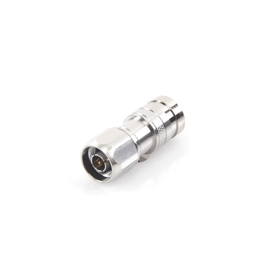 Conector N Macho de Compresion, en linea para LMR-400, CNT-400, RG-8/U, RF-400, Plata/Oro/Teflón.
