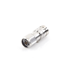 Conector N Macho de Compresion, en linea para LMR-400, CNT-400, RG-8/U, RF-400, Plata/Oro/Teflón.