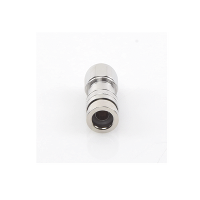 Conector N Macho de Compresion, en linea para LMR-400, CNT-400, RG-8/U, RF-400, Plata/Oro/Teflón.