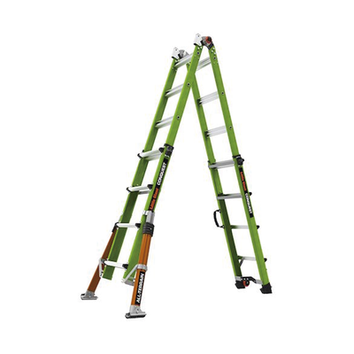 Escalera Multi-Posiciones de 6.7 m (22') para Suelos Inclinados o con Desniveles.
