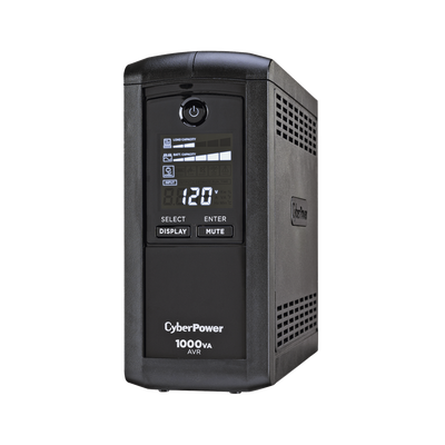 UPS de 1000 VA/600 W, Topología Línea Interactiva, Entrada 120 Vca NEMA 5-15P, Tipo Mini Torre, Con 9 Tomas NEMA 5-15R