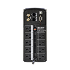 UPS de 1000 VA/600 W, Topología Línea Interactiva, Entrada 120 Vca NEMA 5-15P, Tipo Mini Torre, Con 9 Tomas NEMA 5-15R