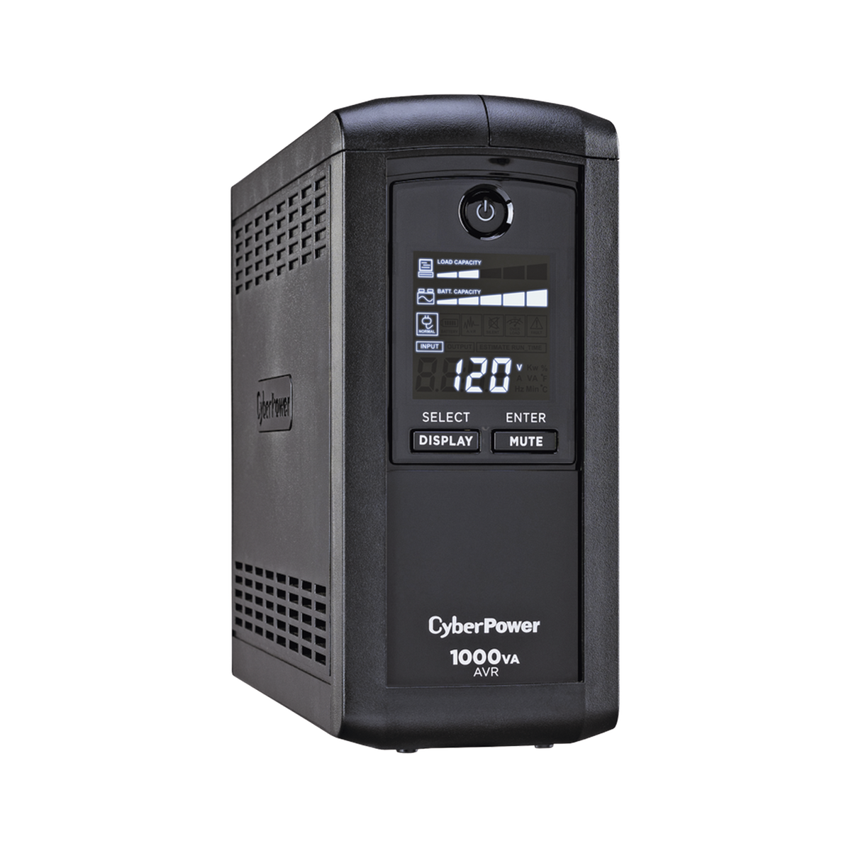 UPS de 1000 VA/600 W, Topología Línea Interactiva, Entrada 120 Vca NEMA 5-15P, Tipo Mini Torre, Con 9 Tomas NEMA 5-15R