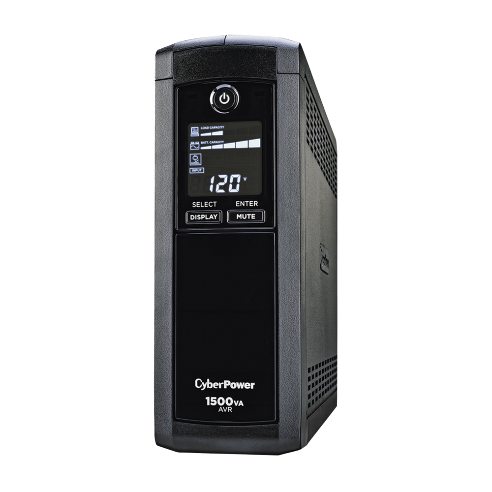 UPS de 1500 VA/900 W, Topología Línea Interactiva, Entrada 120 Vca NEMA 5-15P, Tipo Mini Torre, Con 12 Tomas NEMA 5-15R