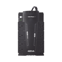 UPS de 425 VA/255 W, Topología Standby, Entrada 120 Vca NEMA 5-15P, Tipo Gabinete Compacto, Con 8 Tomas NEMA 5-15R