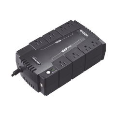 UPS de 425 VA/255 W, Topología Standby, Entrada 120 Vca NEMA 5-15P, Tipo Gabinete Compacto, Con 8 Tomas NEMA 5-15R