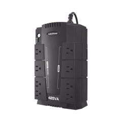 UPS de 425 VA/255 W, Topología Standby, Entrada 120 Vca NEMA 5-15P, Tipo Gabinete Compacto, Con 8 Tomas NEMA 5-15R