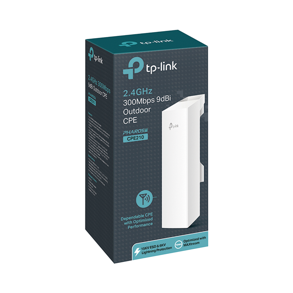 Punto de Acceso WI-Fi  N 300Mbps en 2.4GHz, 2 antenas integradas de 9dBi, MIMO 2X2.