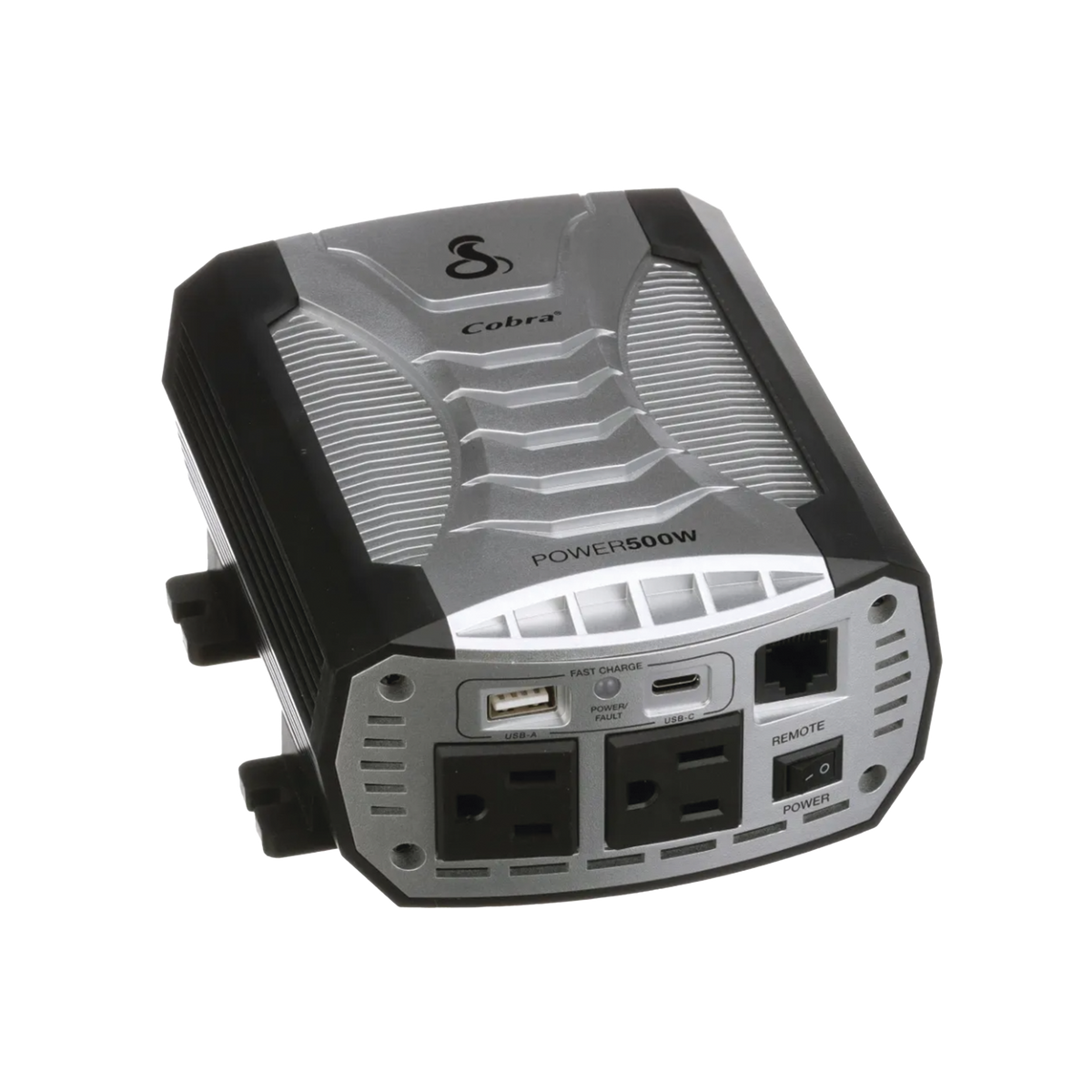 Inversor de Potencia / 500W Continuos / 1000W Pico / 2 Salidas AC GFCI / USB-A y USB-C Carga Rápida / Protección Pentagon / 12V DC a 115V AC