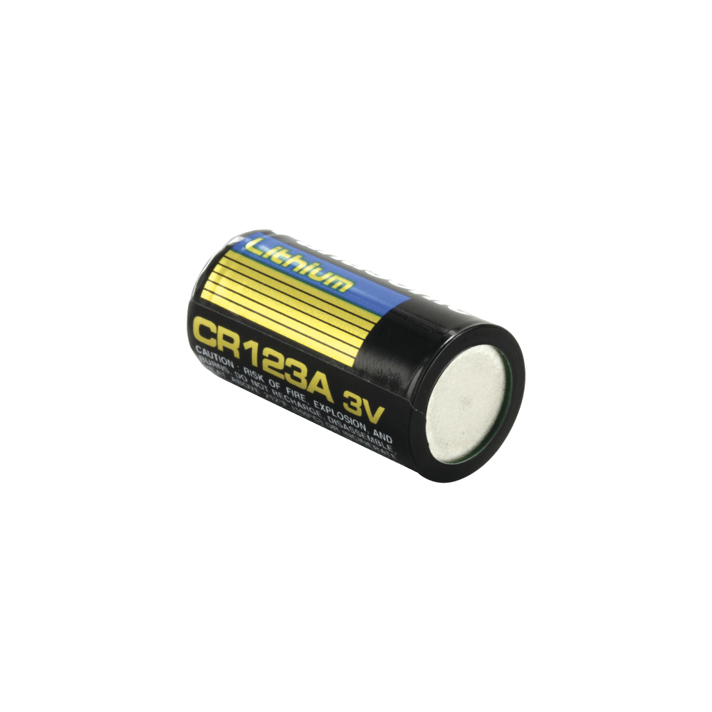 Batería de Litio CR123A / 3V / 1300 mAh / No Recargable / Acero Inoxidable / Operación -40°C a +60°C