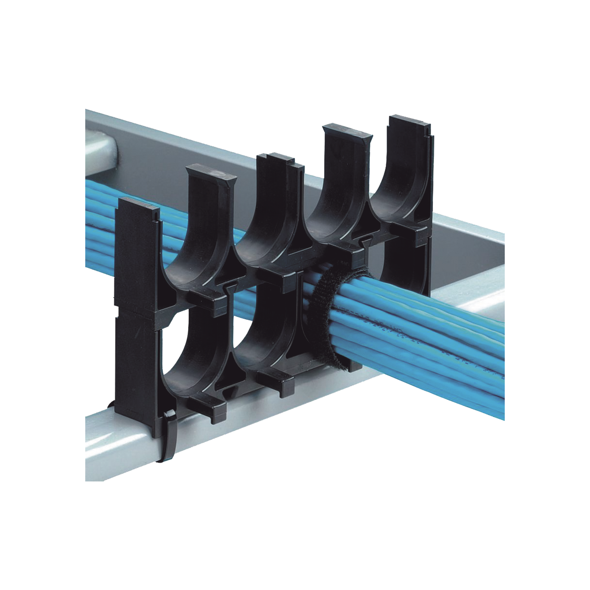 Espaciador de Cables de Nylon 6.6, Con 1 Espacio de 1.25 in (31.8 mm) de Diámetro, Color Negro, 1 Pieza