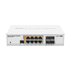Cloud Router Switch Administrable L3, 8 puertos 10/100/1000 Mbps c/PoE Pasivo ó 802.3af/at, 4 Puertos SFP