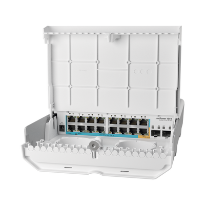 (netPower 15FR) Switch exterior de 18 puertos con 15 puertos PoE inversos y SFP