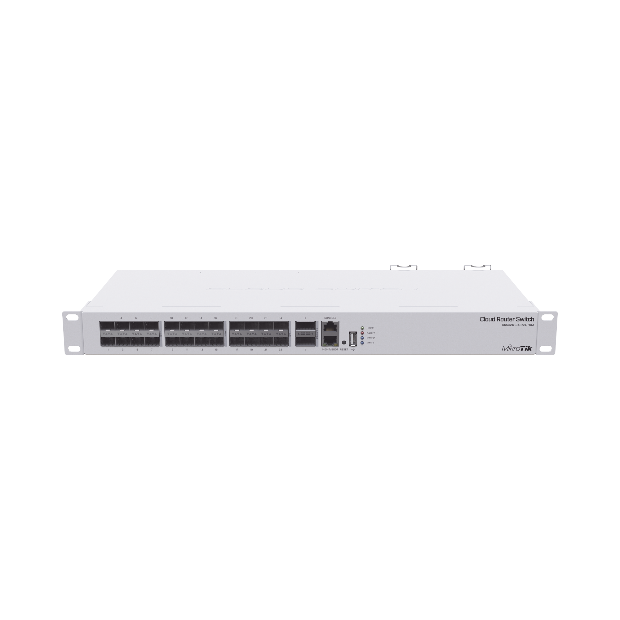 Cloud Router Switch, Sistema Operativo Dual 24 Puertos 10G SFP+, 2 Puertos 40G QSFP+