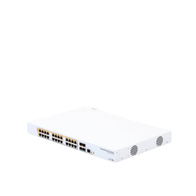 CRS328-24P-4S+RM - 24 port Gigabit Ethernet router/switch with four 10Gbps SFP+