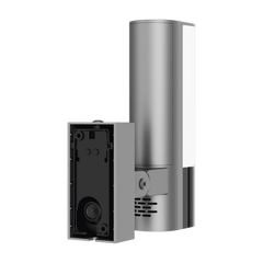 Cámara IP 4 Megapíxel / Wi-Fi / Lampara Integrada / Audio de dos vías / Imágen Nocturna a Color / Detección Humana / Audios Personalizables  / Uso Exterior con Protección