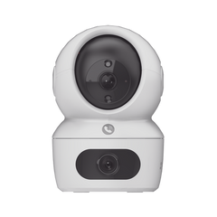 Cámara PT / Doble Lente (4 MP + 4MP) / 4 Megapíxel / Wi-Fi / IA Detección Humana / Visión Nocturna a Color / Audio Bidireccional / Doble Banda 2.4 / 5GHz / WiFi 6 / Uso en Interior / Vision Nocturna Inteligente (Color 27/4)