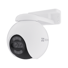 Cámara PT / Wi-Fi / Lente Dual / Panorámica 360° / Resolución 4K / Visión Nocturna ColorFULL  / IA Detección de Humanos y Vehiculos / Alarma con Sirena y Luz / IP65