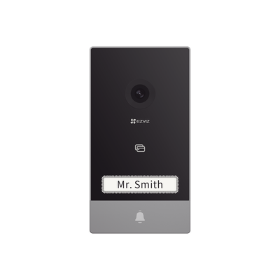 Videoportero IP Conexión a 2 Hilos / Con Monitor Wi-Fi para Interior / Frente de Calle  IP65 Uso En Exterior Debe Tener Protección / Cámara 3 Megapíxel / Llamada a la App / Apertura remota  / Soporta 2 Puertas / Ranura para Mic