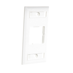 Placa de Pared CT, Para un Acoplador, Color Blanco