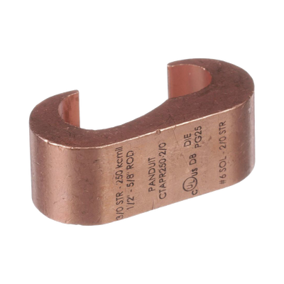 Conector de compresión a tierra de cobre Panduit CTAPR2/0-2-L, 1Pz