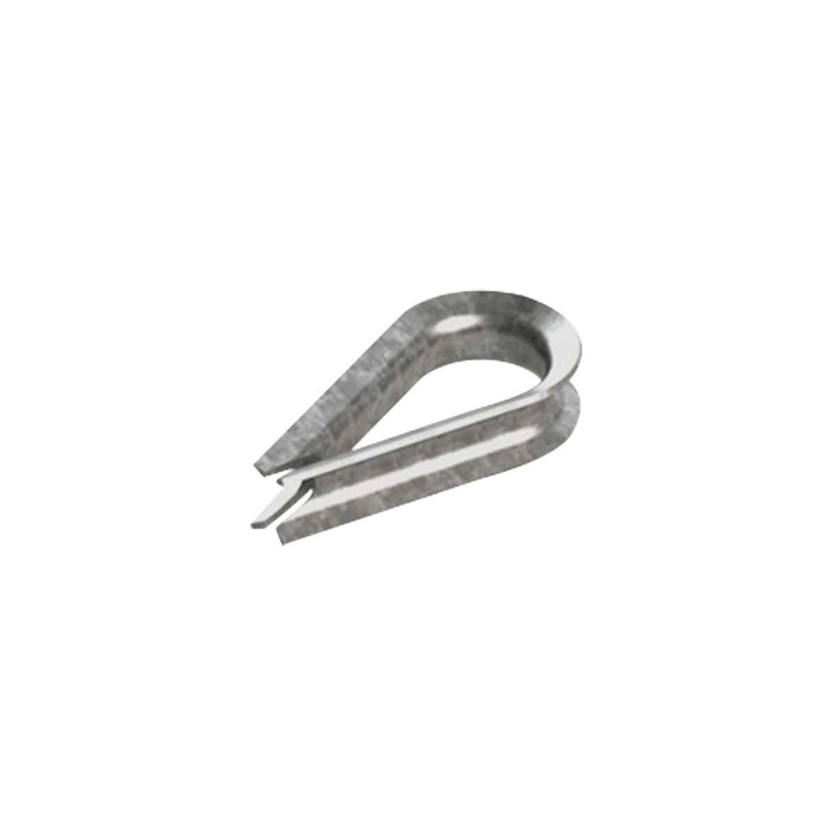 Cuello/ Guardacabo/ Rozadera para Cable de 1/4" de Acero Galv. por Inmersión.