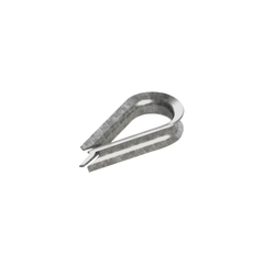 Cuello/ Guardacabo/ Rozadera para Cable de 1/4" de Acero Galv. por Inmersión.