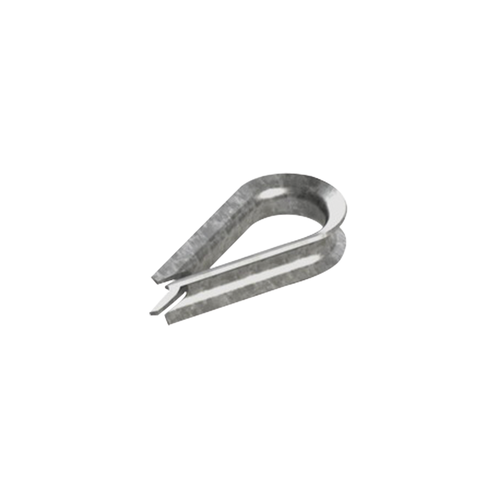 Cuello/ Guardacabo/ Rozadera para Cable de 3/8" de Acero Galv. por Inmersión.