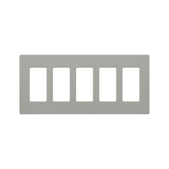 PLACA DE PARED COLOR GRIS, 5 ESPACIOS