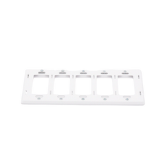 Placa de pared 5 espacios, para atenuador (dimmer), switch ó control remoto PICO inalámbrico