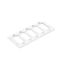 Placa de pared 5 espacios, para atenuador (dimmer), switch ó control remoto PICO inalámbrico