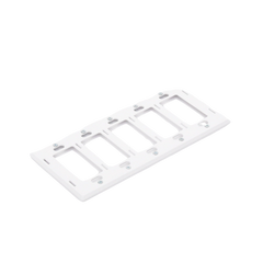 Placa de pared 5 espacios, para atenuador (dimmer), switch ó control remoto PICO inalámbrico