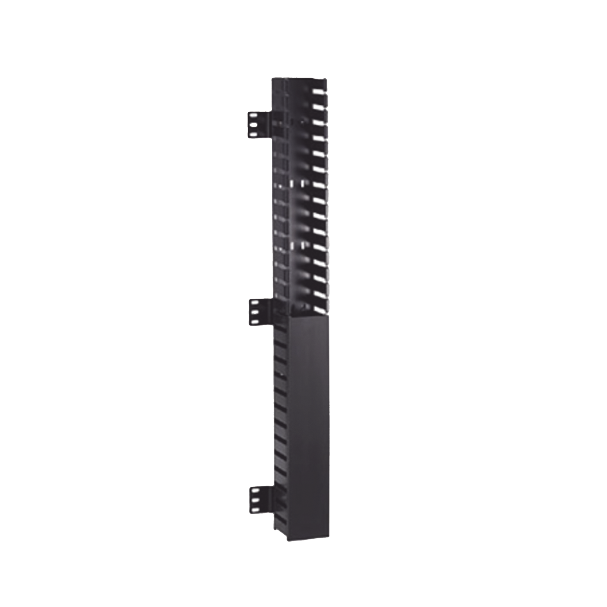 Organizador Vertical IN-Cabinet, Sencillo (Solo Frontal), Para Uso Con Gabinetes Panduit, Montaje Frontal en Riel de Rack, 40 UR, 2.25 in de Ancho, Color Negro