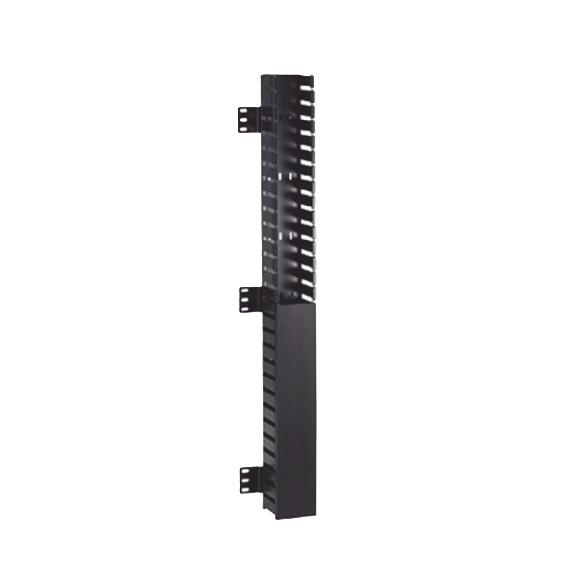 Organizador Vertical IN-Cabinet, Sencillo (Solo Frontal), Para Uso Con Gabinetes Panduit, Montaje Frontal en Riel de Rack, 40 UR, 2.25 in de Ancho, Color Negro