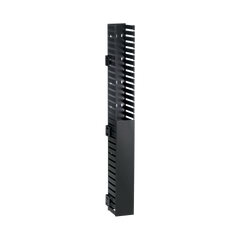 Organizador Vertical IN-Cabinet, Sencillo (Solo Frontal), Para Uso Con Gabinetes Panduit, Montaje Lateral en Riel de Rack, 40 UR, 1.95 in de Ancho, Color Negro