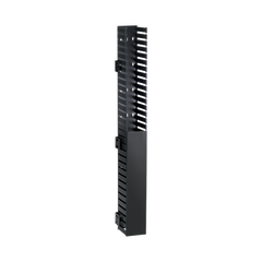 Organizador Vertical IN-Cabinet, Sencillo (Solo Frontal), Para Uso Con Gabinetes Panduit, Montaje Lateral en Riel de Rack, 40 UR, 1.95 in de Ancho, Color Negro