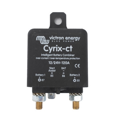 Cyrix-CT 12/24 V 120 A / Combinador Inteligente de Baterías en Vehículos y Embarcaciones