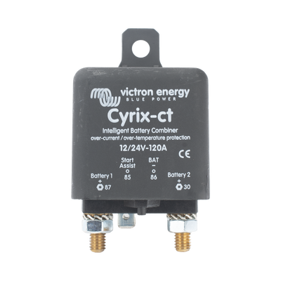 Cyrix-CT 12/24 V 120 A / Combinador Inteligente de Baterías en Vehículos y Embarcaciones