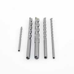 Juego de 5 Pzas. de Broca para Concreto, Zanco Recto (3/16", 1/4", 5/16", 3/8" y 1/2").