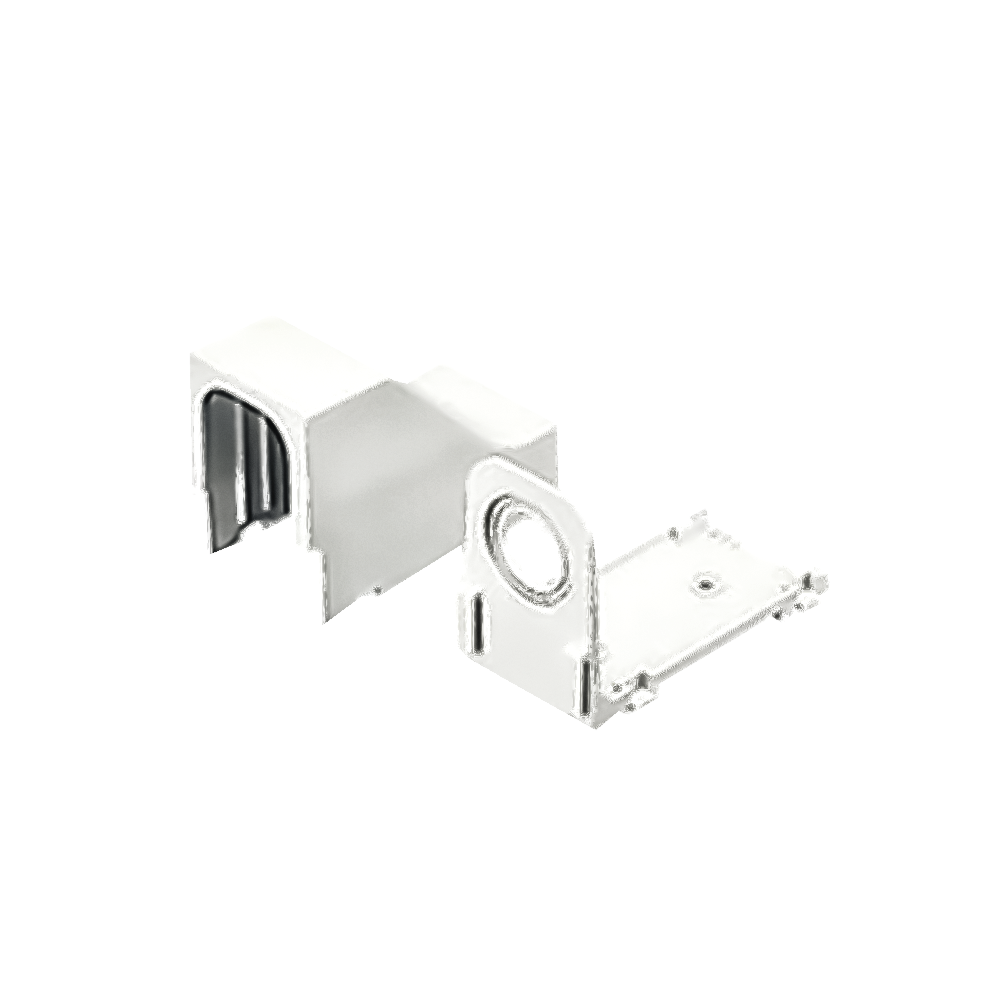 Accesorio Para Techo Falso/Entrada, Con Conexión Tubería 1/2 a 1 In, Compatible con Canaletas LD3, LD5 y LD10, Color Blanco