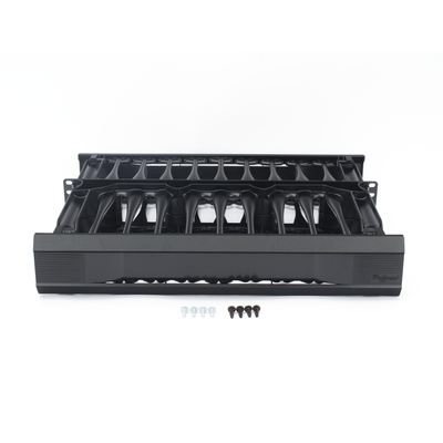 Organizador de Cables Horizontal CableTek, Sencillo (Solo Frontal), Para Rack de 19in, 2UR