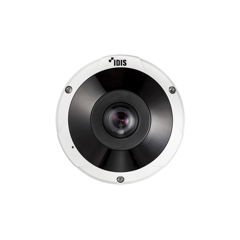 Fisheye 5 Megapíxeles |  Micro SD | Audio De 2 Vías | Entrada y Salida de Alarma | POE | Dia/Noche (ICR) | IR 20 M | WDR | IK10/IP67 | Cumple con NDAA