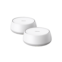 KIT 2 Routers Inalámbrico MESH Interior para Hogar / Doble Banda Wi-Fi 7 BE3600 Mbps / 2 Puerto 2.5 Gigabit WAN/LAN / 4 Antenas Internas / Operación Multi-Link MLO / Administración Mediante la App Deco (iOS, Android) / HomeShield