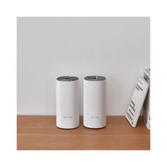 Kit de Router inalámbrico mesh Deco E4 para Hogar / Doble banda AC 1200  / 2 puertos 10/100 Mbps / Compatible con amazon alexa.