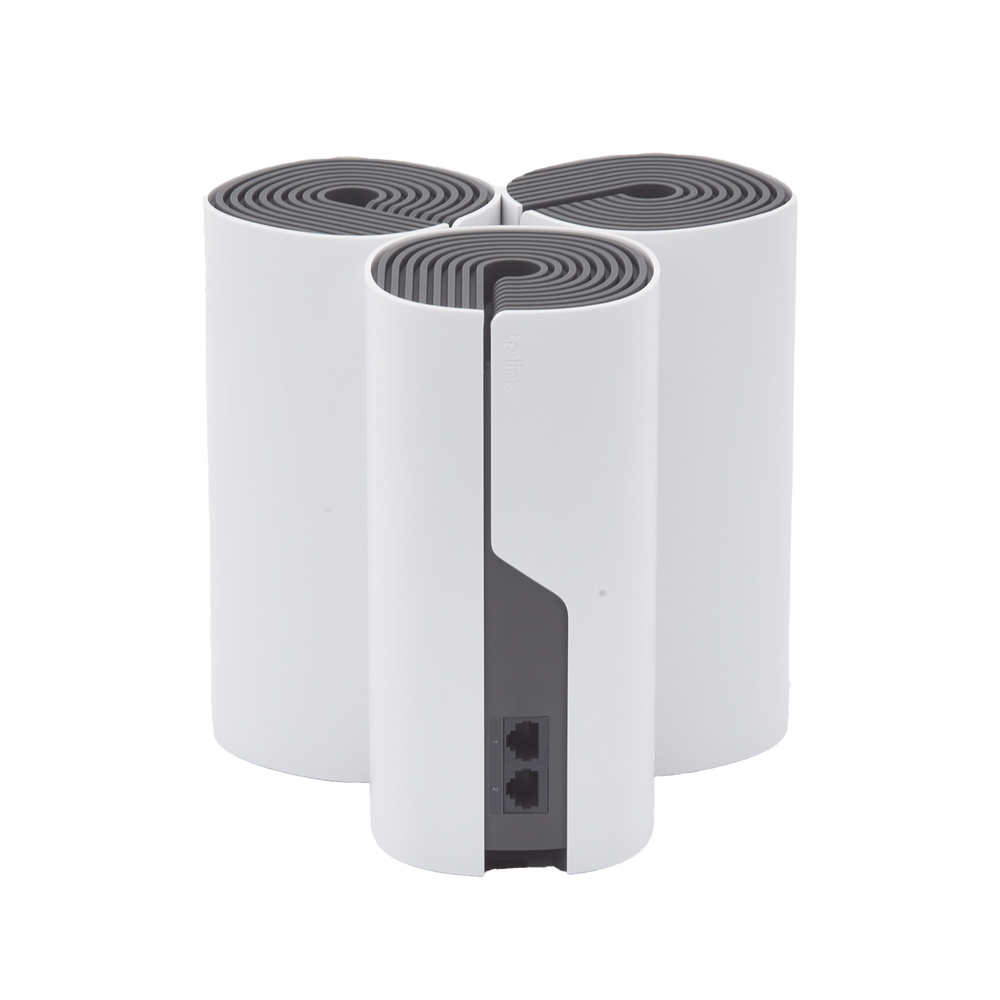 Kit de Router inalámbrico mesh Deco E4 para Hogar / Doble banda AC 1200  / 2 puertos 10/100 Mbps / Compatible con amazon alexa.