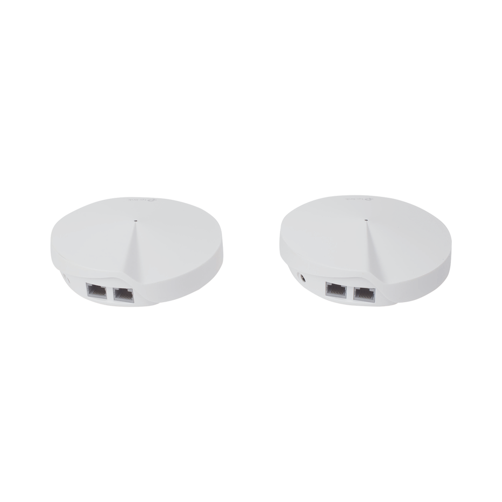 Kit 2 Routers Inalámbricos MESH Interior para Hogar / Doble Banda Wi-Fi 5 AC1300 Mbps / 2 Puerto Gigabit WAN/LAN / 4 Antenas Internas / Administración Mediante la App Deco (iOS, Android) / Protección HomeCare