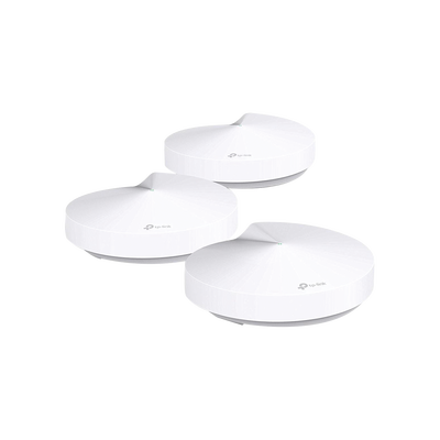 Kit 3 Routers Inalámbricos MESH Interior para Hogar / Doble Banda Wi-Fi 5 AC1300 Mbps / 2 Puerto Gigabit WAN/LAN / 4 Antenas Internas / Administración Mediante la App Deco (iOS, Android) / Protección HomeCare